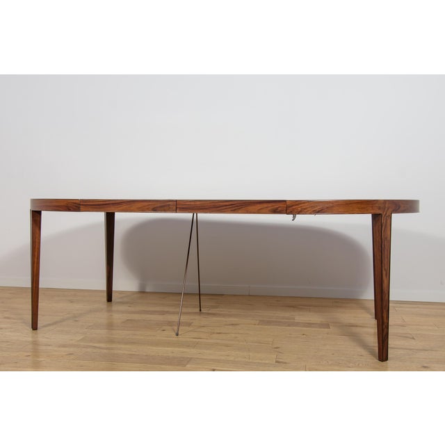 Mid-Century Modern Extendable Dining Table in Rosewood by Severin Hansen for Haslev Møbelsnedkeri, Denmark, 1960s For Sale - Image 10 of 18