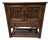 1980s Ethan Allan Charter Oak Jacobean Server Sideboard Bar Cabinet Made in England For Sale