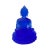 Crystal Glass Pate-De-Verre Blue Gautama Amitabha Shakyamuni Statue For Sale - Image 4 of 9