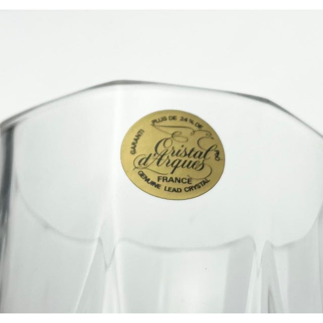 Cristal D’Arques Longchamp Set of 12 Crystal Old Fashioned Tumbler Glasses For Sale In Dallas - Image 6 of 8