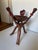 Vintage African Tribal Unity Sculpture Bowl Holder Handcarved Wooden Stand Good pre-owned condition. Dimensions: stand...