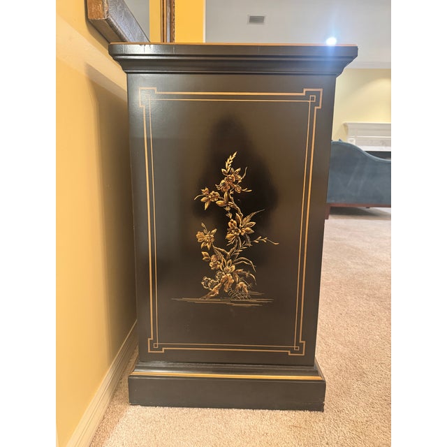 Drexel Heritage 1980s Drexel Et Cetera Chinoiserie Flip-Top Server For Sale - Image 4 of 7