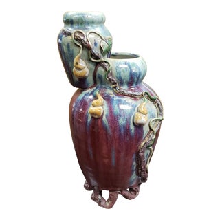 Chinese Yixing Double Vase For Sale