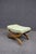 Late 20th Century Cherry Wood X-Base Upholstered Bench For Sale - Image 5 of 8