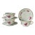 Vintage Richard Ginori 'Chinese Bouquet' Tea Cup and Saucer - Set of 3 For Sale