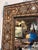 1940s Vintage Marquetry Wood Inlay Mirror With Mother-of-Pearl Accents For Sale - Image 5 of 6