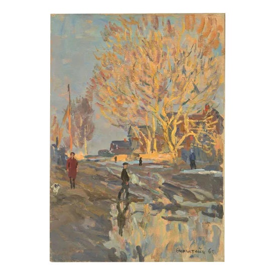 City View, Oil on Canvas, 20th Century For Sale