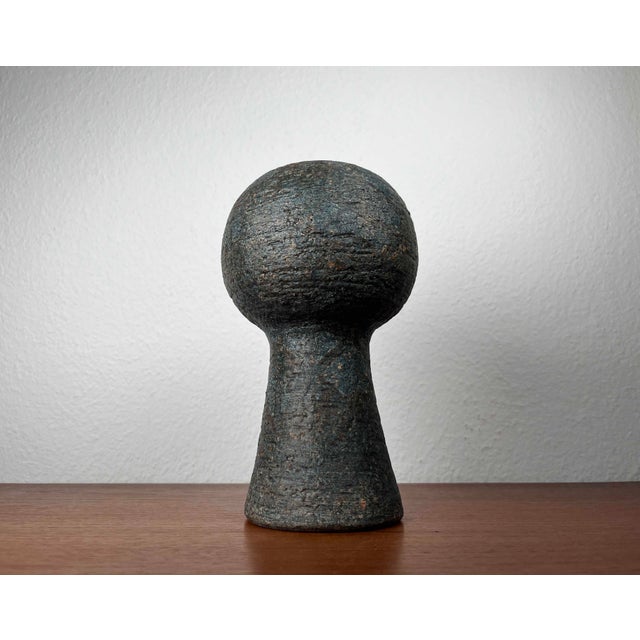 Vintage Brutalist German Studio Pottery Vase from Gerhard Liebenthron, 1981 For Sale - Image 13 of 16