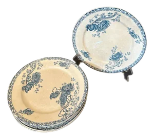 Sarreguemines Plates, 1900, Set of 6