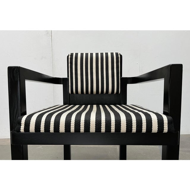 Set of German Model D51 Fagus Armchair with Bauhaus Pattern Cushion by Walter Gropius for Tecta For Sale - Image 10 of 18