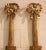 Pair of Vintage French Louis XVI Style Carved Giltwood Three-Light Wall Sconces For Sale - Image 4 of 9