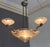 Muller Frères Art Deco Chandelier in Salmon-Colored Sandblasted and Polished Clear Glass from Muller Frères For Sale - Image 4 of 18