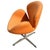 Punmkin Orange Swan Chair in the Style of Arne Jacobsen For Sale In Los Angeles - Image 6 of 7