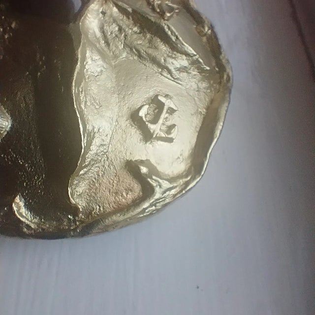 Decorative Ceramic Box, Black Coral Hand-Carved Gold-Plate Lid - 8” France New For Sale - Image 10 of 11