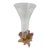 Daum France Soliflore Roses Crystal Vase With Pate De Verre Floral Base Signed For Sale