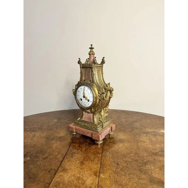 Victorian French Mantle Clock, 1880s For Sale - Image 9 of 11