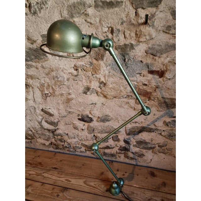 Vintage French Industrial Lamp in Green by Jean-Louis Domecq for Jieldé, 1960s For Sale - Image 11 of 18
