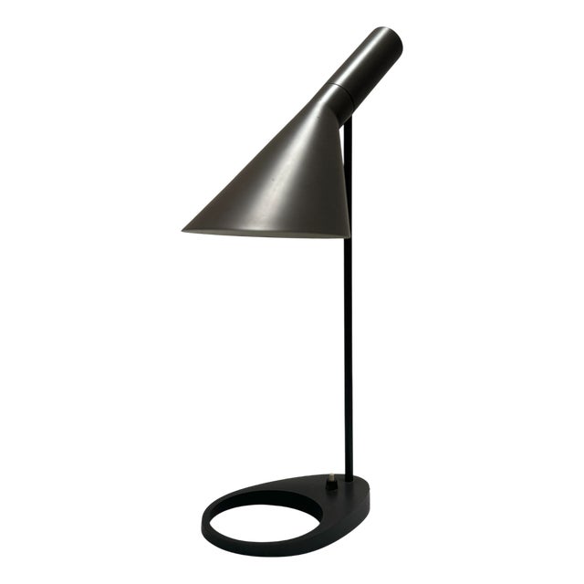 Vintage AJ Table Light in Brown-Gray by Arne Jacobsen for Louis Poulsen For Sale
