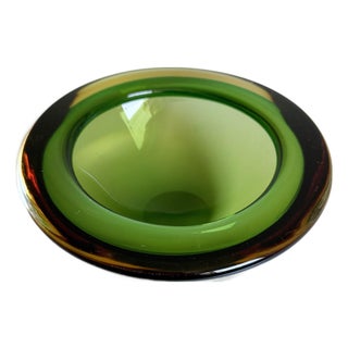 Seguso Vetri Murano Sommerso Glass Bowl, 1960s Italy, Attributed For Sale