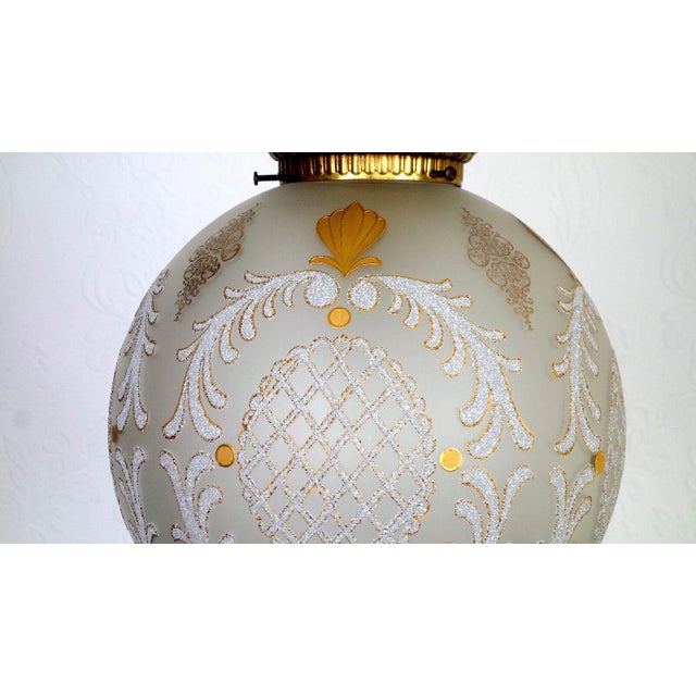 Gold Brass and Glass Hollampe Chandelier from Unbekannt, 1960s For Sale - Image 8 of 14