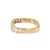 Gold Vintage Swiss 18k Yellow Gold 1.12ct Square Cut Baguettes Diamonds Band Ring, Size 5 For Sale - Image 8 of 9