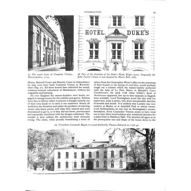 "English Country Houses: Baroque 1685-1715" 1986 Lees-Milne, James For Sale - Image 9 of 10