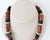 Tribal Vintage 1990s Artist Made Tribal Bauxite Pottery Beaded Necklace For Sale - Image 3 of 7