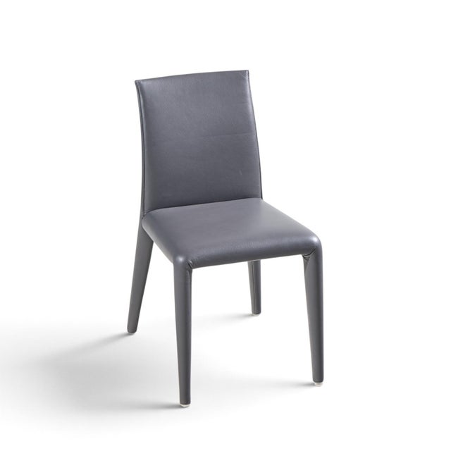Mario Bellini for B&b Italia Vol Au Vent Mid Century Italian Leather Dining Chairs - Set of 6 For Sale - Image 10 of 11