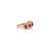 14k Gold Vintage Inspired 1.5ct Ruby & Diamond Halo Wedding Band Ring Size 6 For Sale - Image 9 of 17