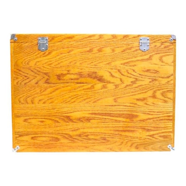 Brown Vintage Oak 14 Drawer Machinist Chest C1960 For Sale - Image 8 of 12