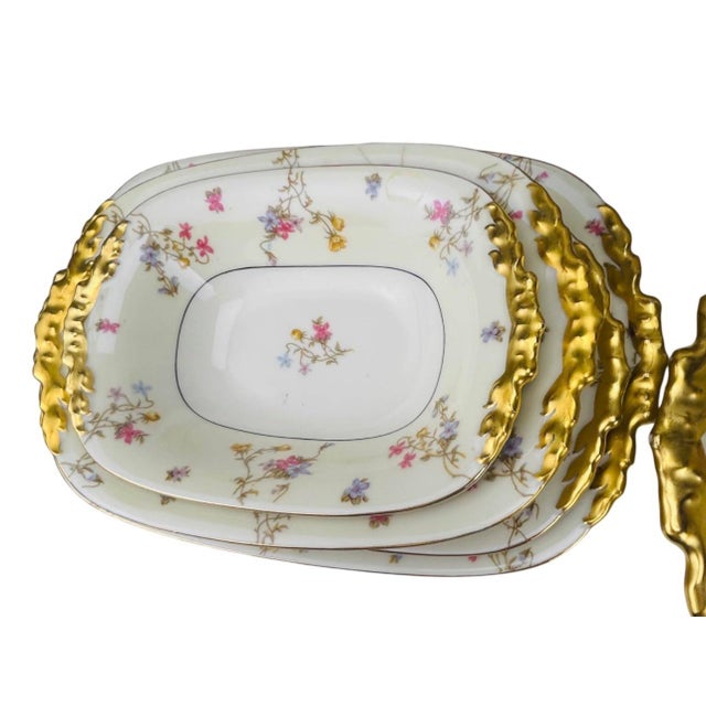 Limoges, France 1960s Jean Pouyat Limoges Porcelain Dinnerware - 96 pcs For Sale - Image 4 of 12