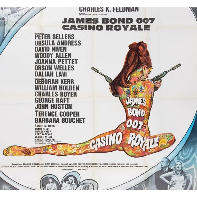 Vintage Psychedelic Casino Royale Poster, French Grande,1960s, Paper For Sale - Image 4 of 5