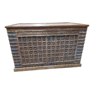 1970s Anglo-Indian Reclaimed Wood Desk For Sale