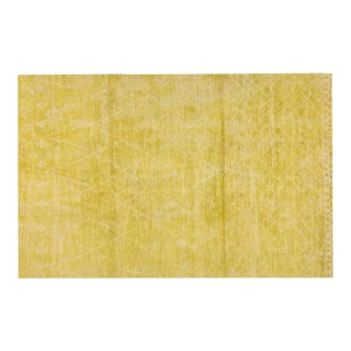Moroccan Hand Knotted Beni Ourain Rug With Organic Wool and Soft Texture,6'4"x9'9" For Sale