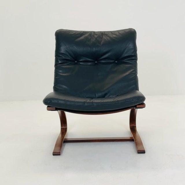 Textile Mid-Century Modern Kangu Lounge Chair by Elsa Solheim and Nordahl Solheim for Rybo, 1970s For Sale - Image 7 of 17