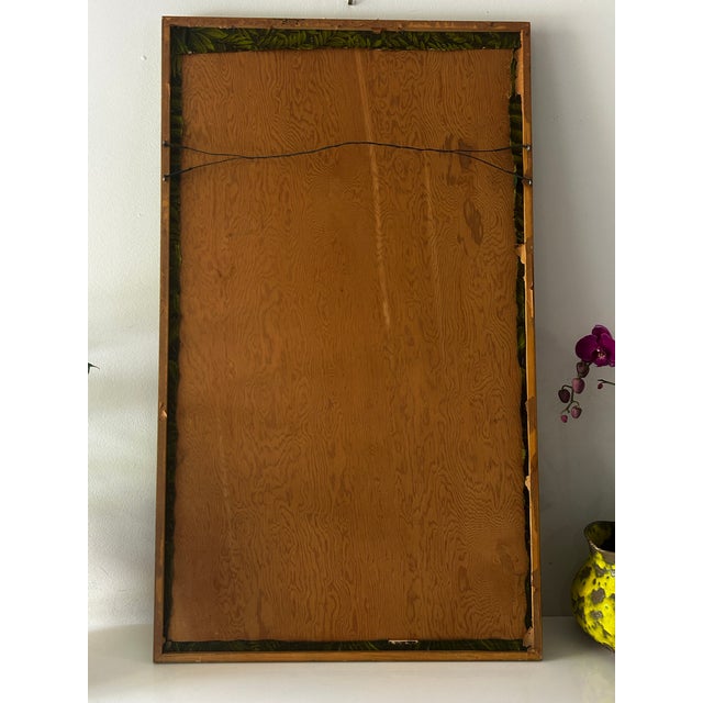 1970 Leopard Cub Wesco Reltex Framed Fabric on Board For Sale - Image 12 of 12