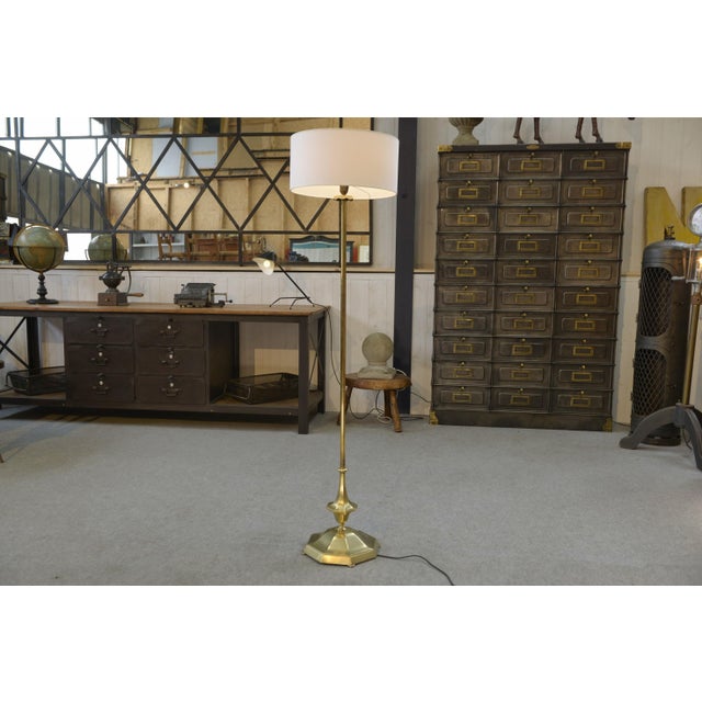 Art Deco Brass Floor Lamp, 1930s For Sale - Image 11 of 11