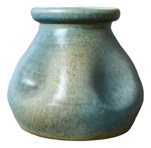 Gray-Green Vase with Hemmed Neck, 1970s