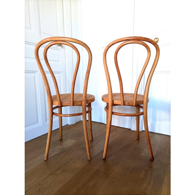 Bistro Chairs in Bent Beechwood by ZPM Radomsko for Thonet, 1960s, Set of 2 For Sale - Image 4 of 14