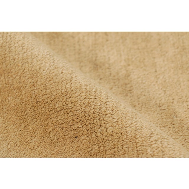 Textile Antique Peking Rug With Beige Open Field and Brown Pictorials, From Rug & Kilim For Sale - Image 7 of 8