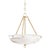Hudson Valley Lighting Mark D. Sikes Somerset 3-Light Pendant with Rattan Accent, Brass For Sale