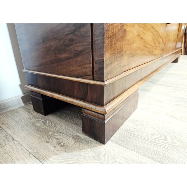 1930s Art Deco Walnut Executive Office Set, 1930s, Set of 2 For Sale - Image 5 of 18