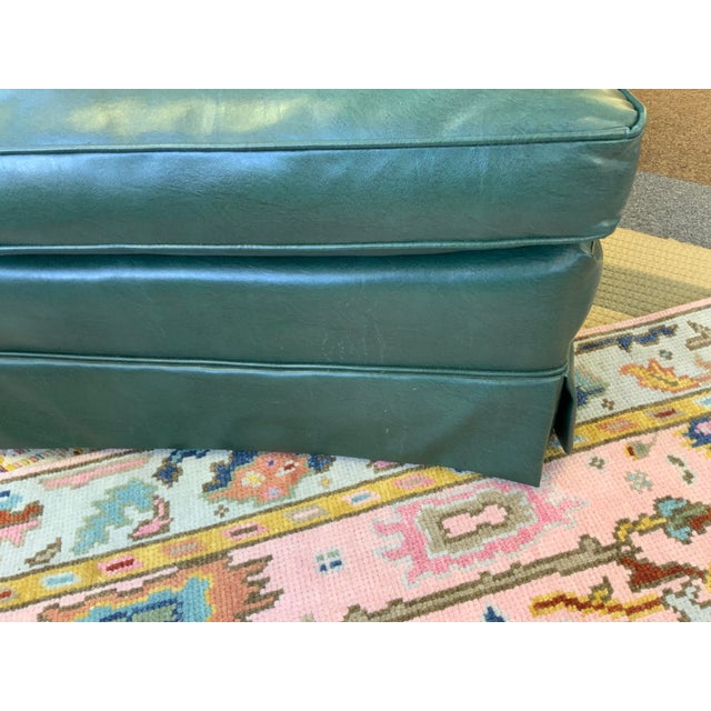 Green Late 20th Century Green Vinyl Club Chair For Sale - Image 8 of 8