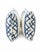2020s Pair of Kravet Blue Bamboo Lattice Lumbar Pillows For Sale - Image 5 of 6