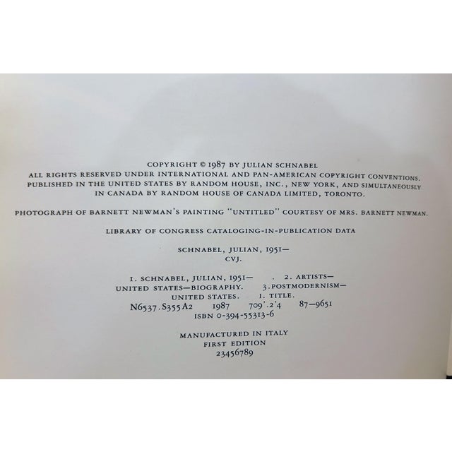 Richly illustrated coffee table book by artist Julian Schnabel. This 1987 autobiography traces his life and works. First...