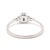 Modern 0.82 CTW Sapphire and Diamond Engagement Ring, 14k White Gold, Ring Size 9 For Sale - Image 3 of 6