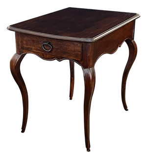French Provincial Single-Drawer Rectangular Side Table
