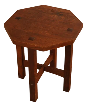 Stickley Mission Collection Oak Octagonal Tabouret Table