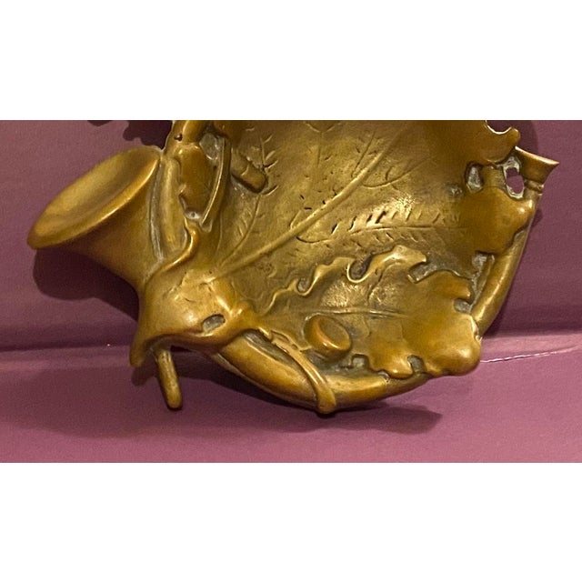 Vintage English Country Solid Brass Hunt - Themed Bowl or catchall. It features a detailed design incorporating...