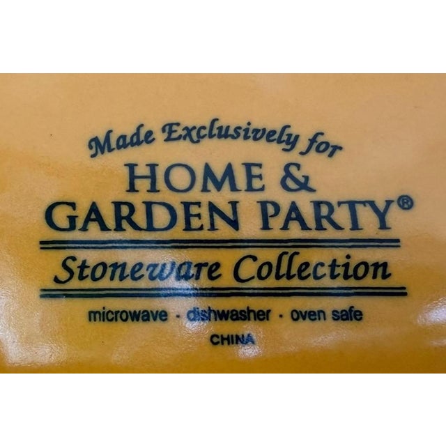 Tuscan Home & Garden Party Tuscan Stoneware Graduated Canister Set – Set of 3 For Sale - Image 3 of 7